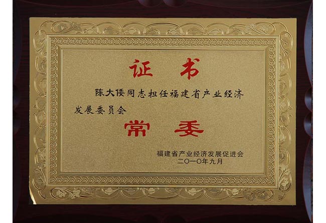 福建省产业经济委员会常委